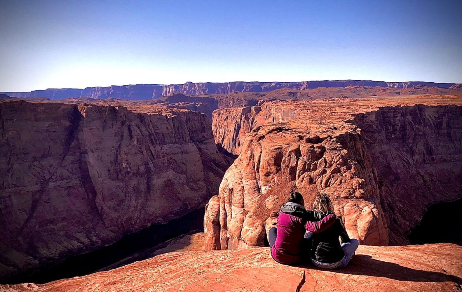 Avec Thalie de Jack "The Bus" à Horseshoe Bend, Arizona.