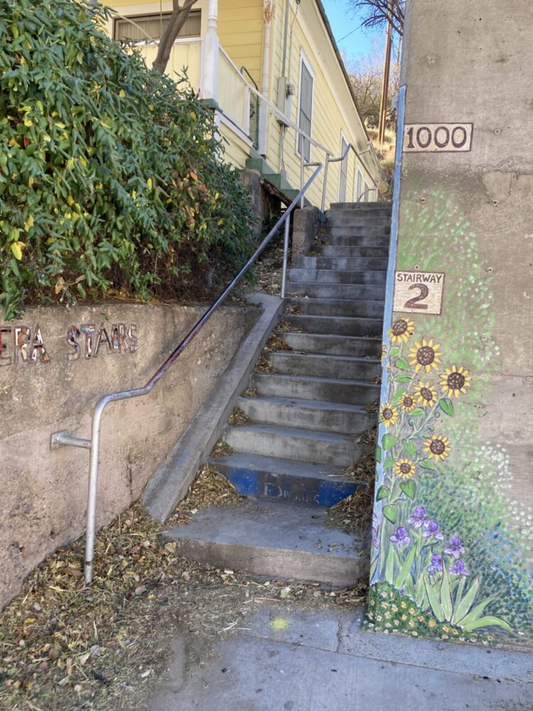 Bisbee- Escalier #2 du circuit The Great Stair Climb.