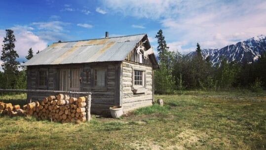 The Gold Rush cabin.