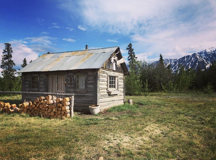 The Gold Rush cabin.